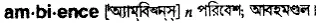 ambience Meaning in Bangla Academy Dictionary