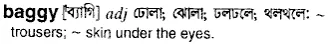 baggy Meaning in Bangla Academy Dictionary