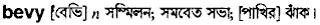 bevy Meaning in Bangla Academy Dictionary