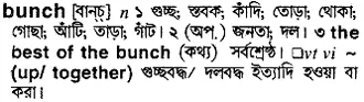 bunch Meaning in Bangla Academy Dictionary