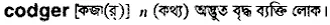 codger Meaning in Bangla Academy Dictionary