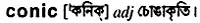 conic Meaning in Bangla Academy Dictionary