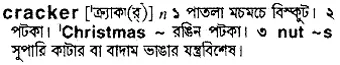 cracker Meaning in Bangla Academy Dictionary