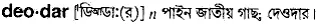 deodar Meaning in Bangla Academy Dictionary