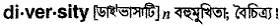 diversity Meaning in Bangla Academy Dictionary