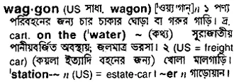 waggon Meaning in Bangla Academy Dictionary