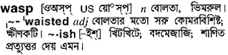 wasp Meaning in Bangla Academy Dictionary